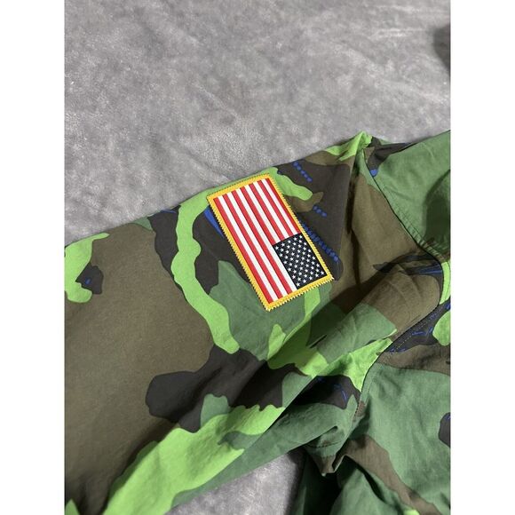 Nike Duke Blue Devils Green Black Camo Hooded Jacket DQ2221-328 Men's Large - Picture 2 of 8